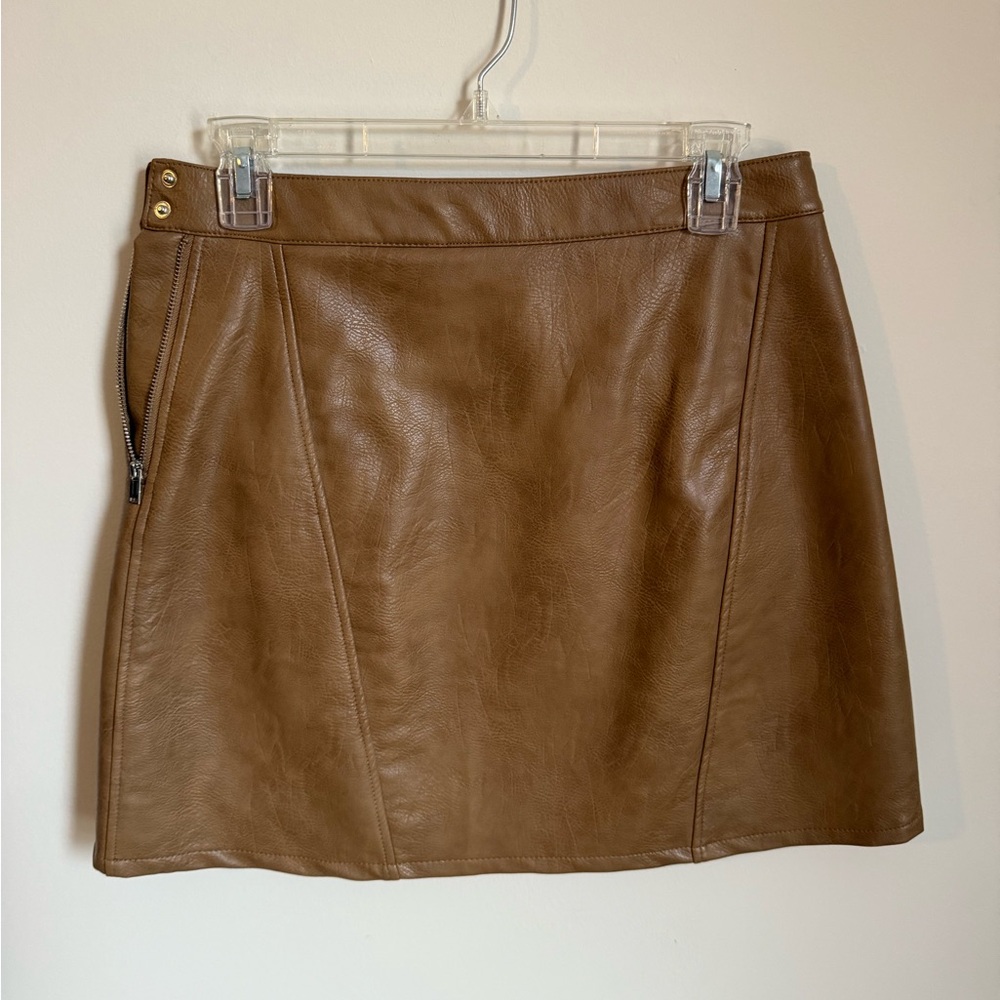 Zara faux leather skirt